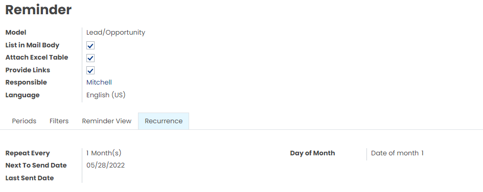 Reminder Settings Sample