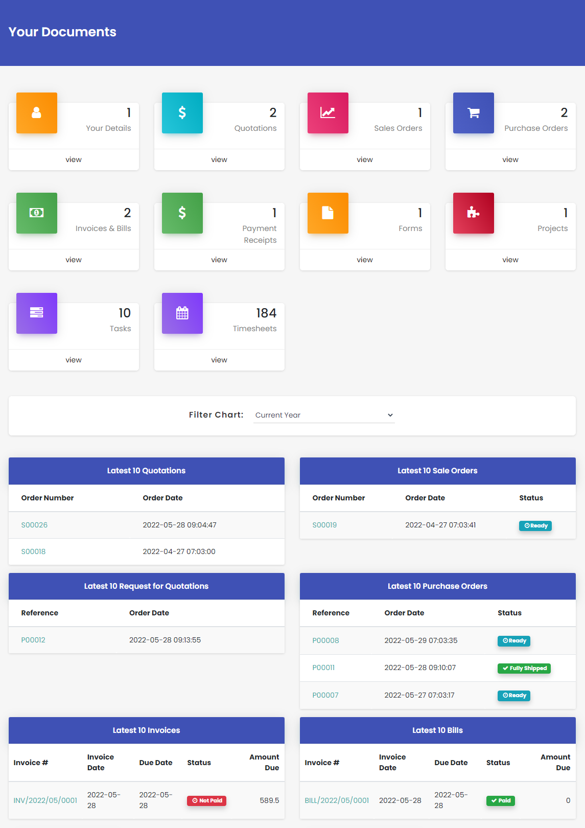 Customer / Vendor Portal